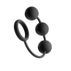 Cockring con 3 bolas anales con peso Tom of Finland