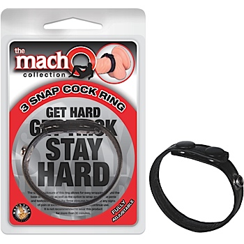 anillos The macho 3 snap cock ring
