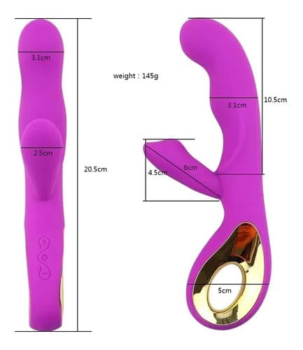 Consolador Vibrador Juguete Sexual Punto G Dildo4