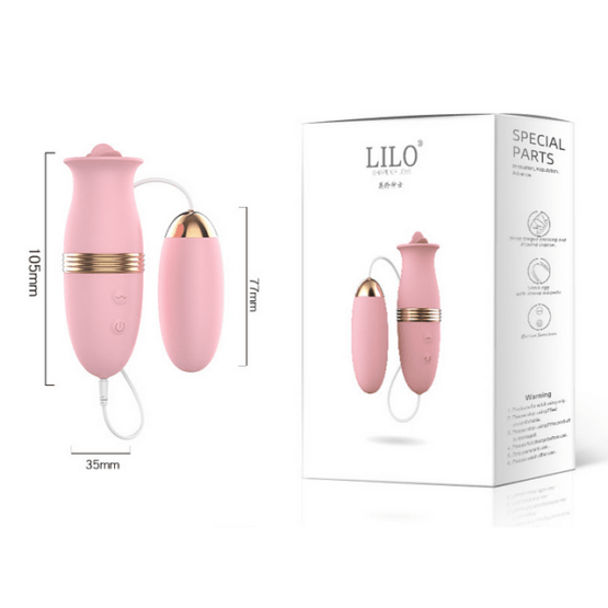LILO Vibrador con Huevo Rosado