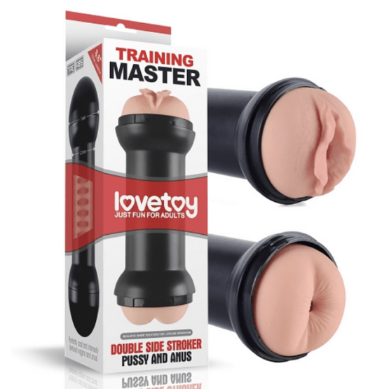 LOVETOY Entrenamiento Maestro lateral doble Stroker Vagina y Ano LV250001