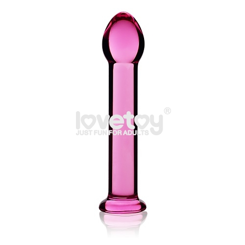 plug anal vidrio color rosado GS01pk