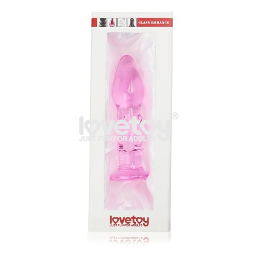 plug anal vidrio color rosado GS13Pk